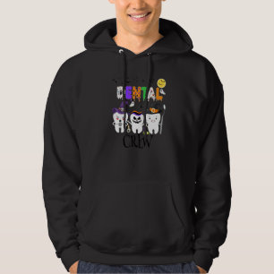 Dental Dentist Halloween Boo Crew Tooth Hygienist Hoodie