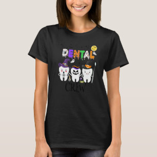 Dental Dentist Halloween Boo Crew Tooth Hygienist T-Shirt