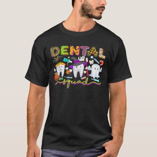 Dental Dentist Halloween Boos Crew Funny Costume15 T_Shirt