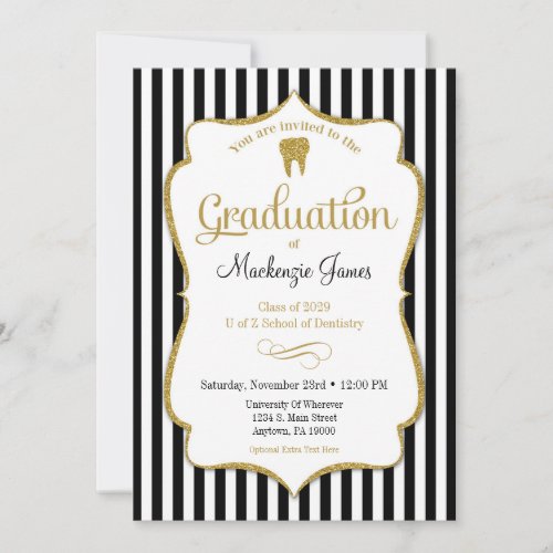 Dental Dentist Hygienist Graduation Announcement