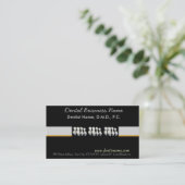 Dental Dentist Oral Care White Teeth Appointment Card (Standing Front)