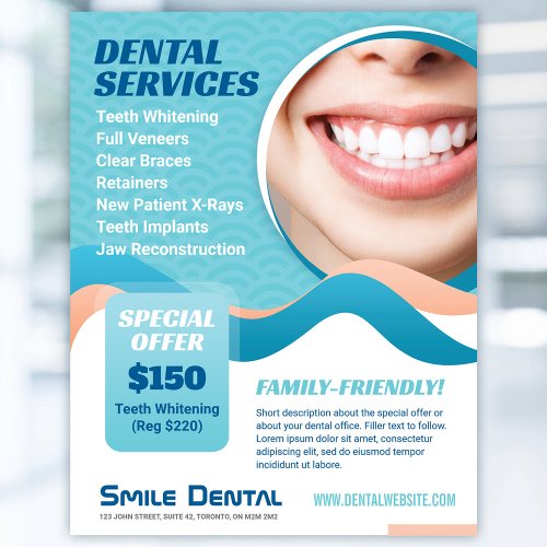 Dental Dentist Services with Special Offer Flyer