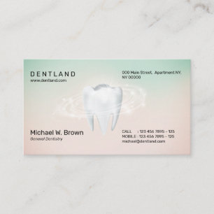 Dental Dentistry Office Appointment Reminder Business Card