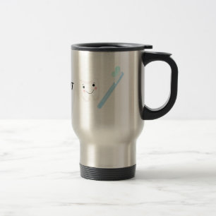 Dental Design, Tooth and Toothbrush Travel Mug