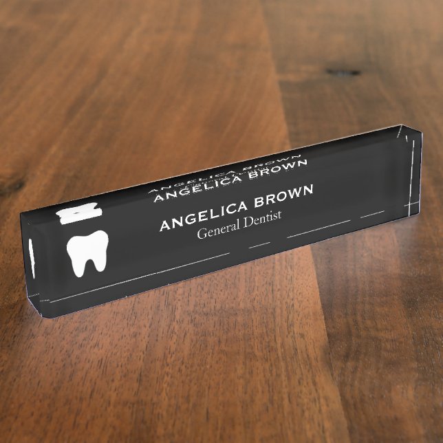 Dental Desk Name Plate (Side)