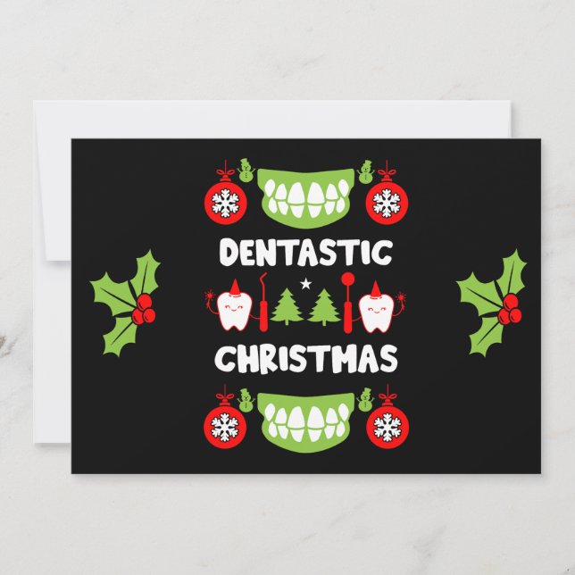 Dental Doctor Xmas Holiday Card (Front)