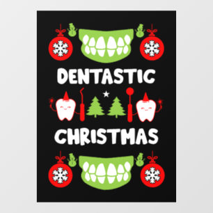 Dental Doctor Xmas Window Cling