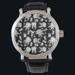Dental Dream Teeth Watch<br><div class="desc">Original fine art pattern of different sizes and shapes of teeth for the dental hygienist, assistant, office staff or dentist by TPC Studio printed on a quality eWatch brand timepiece. See all our watches in a variety of subjects in our stores.</div>