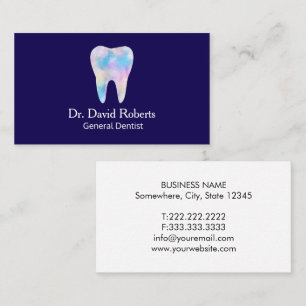 Dental Elegant Watercolor Business Card