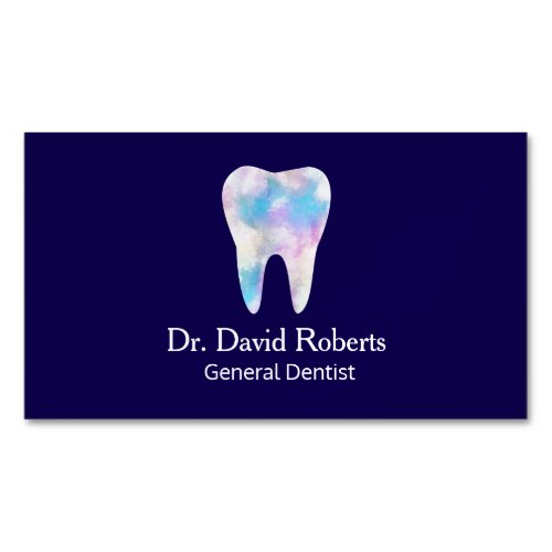 Dental Elegant Watercolor Business Card Magnet