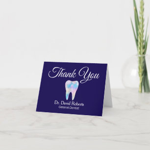 Dental Elegant Watercolor  Thank You Card
