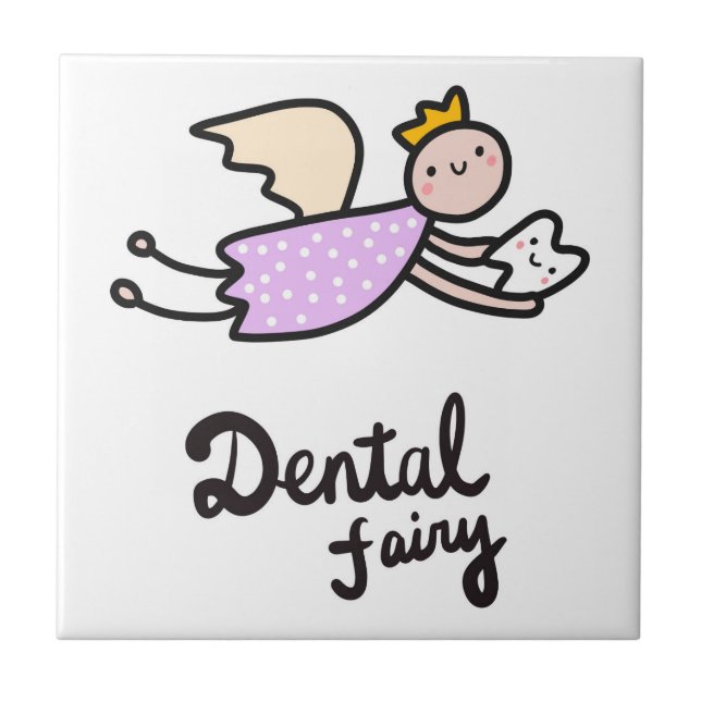 Dental Fairy Ceramic Tile (Front)