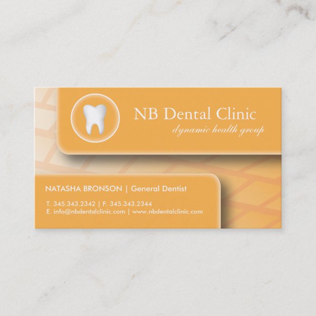 Dental / General Dentist Business Cards (Front)