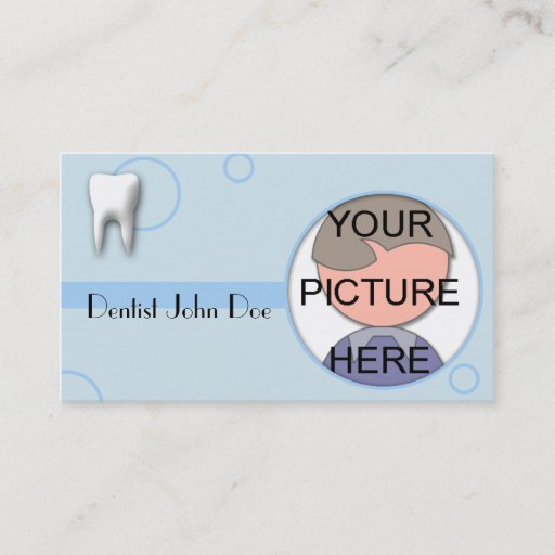 Customizable Dental / General Dentist Picture Business Card