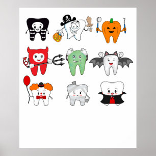 dental halloween poster