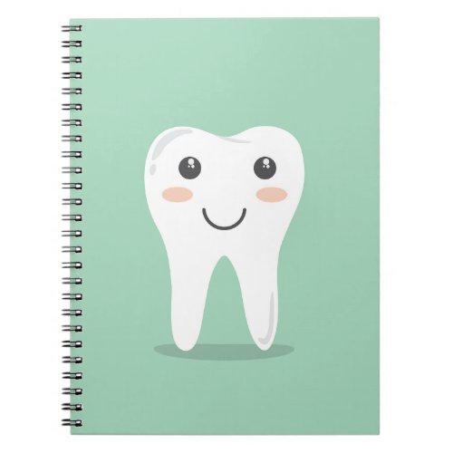 Dental health graphic art happy tooth notebook