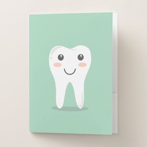 Dental Health Happy Tooth Pocket Folder