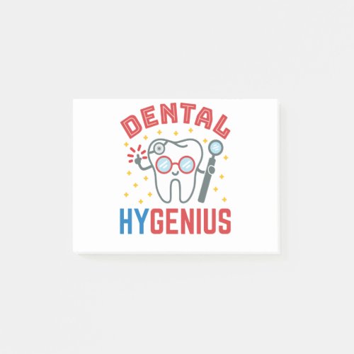 Dental Hygenius Hygienist RDH Funny Appreciation Post_it Notes