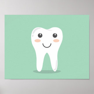 Dental Hygiene- happy tooth Poster