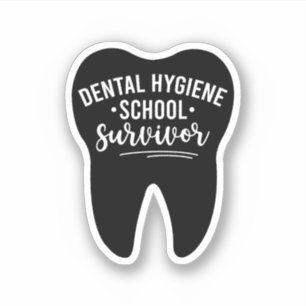 Dental Hygiene School Survivor Sticker