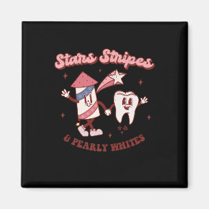 Dental Hygienist 4th Of July American Dentist Groo Magnet