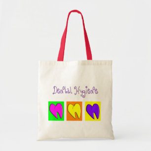 Dental Hygienist Adorable Hearts Design Tote Bag