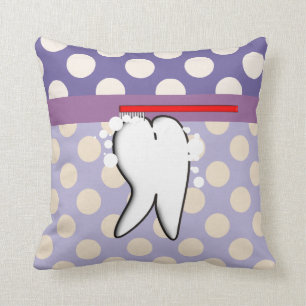 Dental Hygienist Big Tooth Pillow