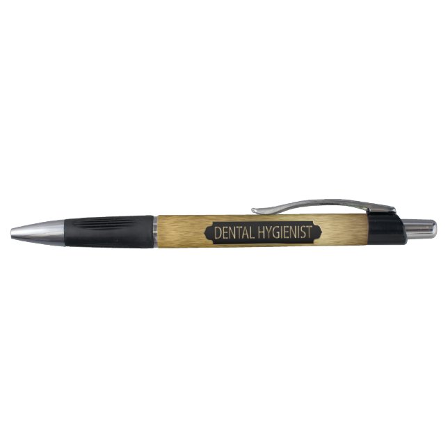 Dental Hygienist - Black and Gold Pen (Top)