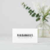 Dental Hygienist Bold Text Minimalism Business Card (Standing Front)