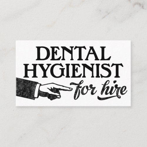 Dental Hygienist Business Cards _ Cool Vintage