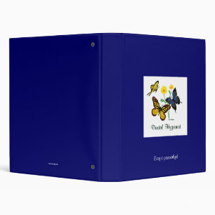 Dental Hygienist Butterflies Binder