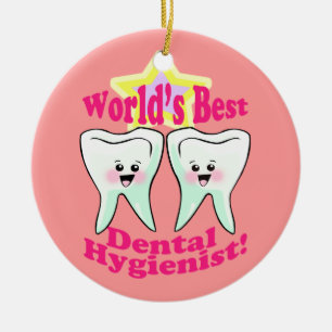 Dental Hygienist Ceramic Ornament