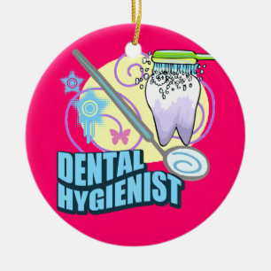 Dental Hygienist Ceramic Ornament