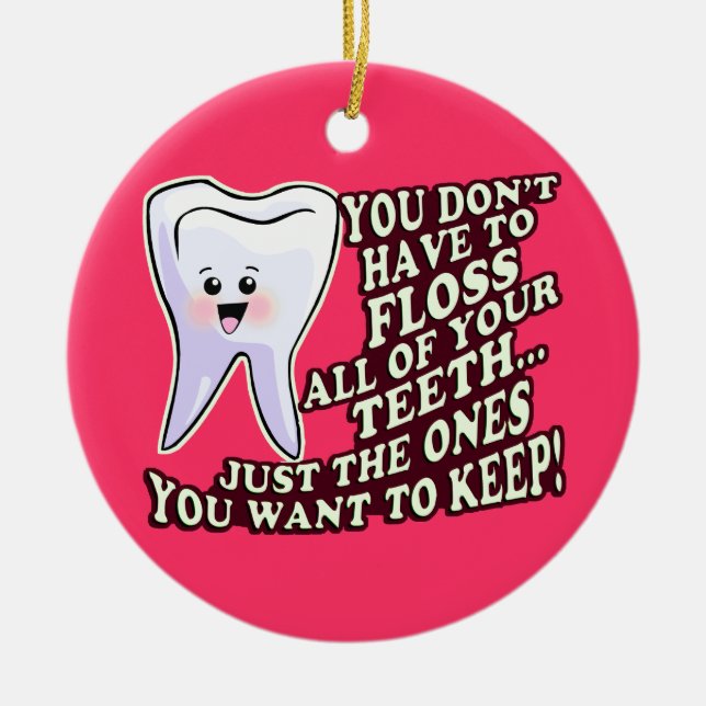 Dental Hygienist Ceramic Ornament (Front)