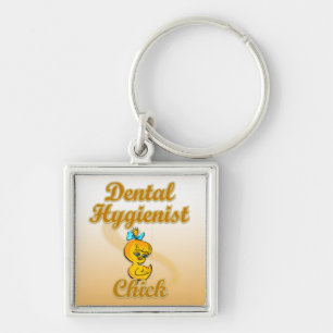 Dental Hygienist Chick Keychain