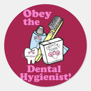 Dental Hygienist Classic Round Sticker