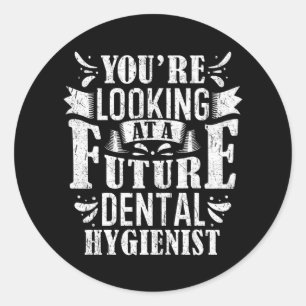 Dental Hygienist Classic Round Sticker