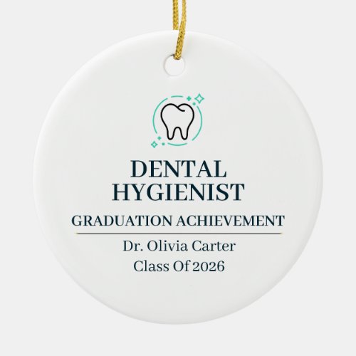 Dental Hygienist Custom Name Since Year Ceramic Ornament
