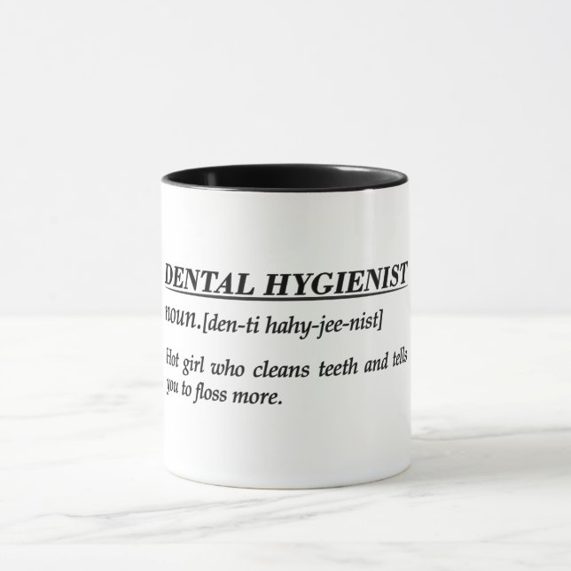 Dental Hygienist Definition Mug (Center)