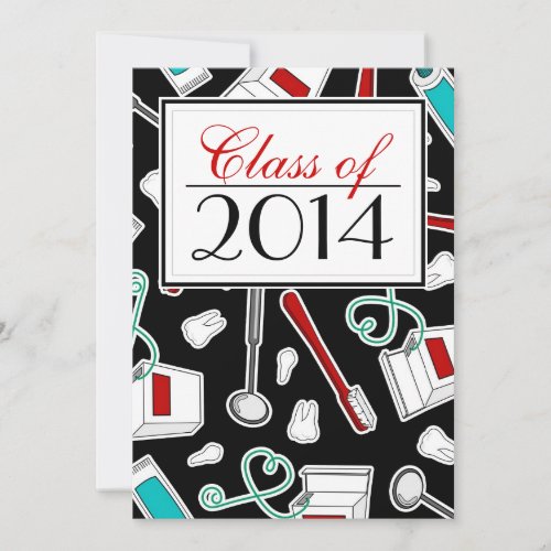 Dental Hygienist / Dental School Graduation Personalized Invitation