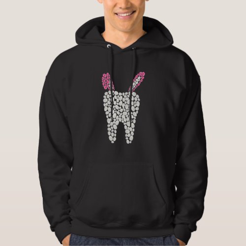 Dental Hygienist Eggcellent Easter Day Bunny Tooth Hoodie