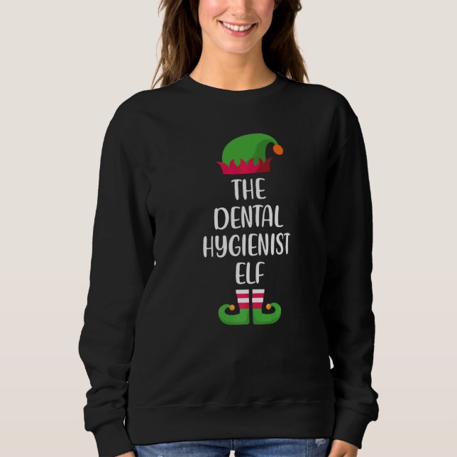 Dental Hygienist Elf Family Matching Group Christm Sweatshirt (Front)