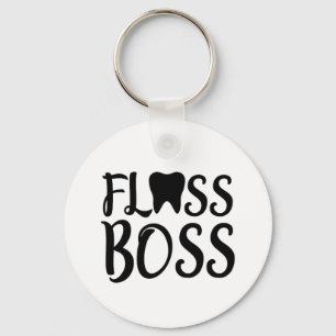 Dental Hygienist Floss Boss Keychain
