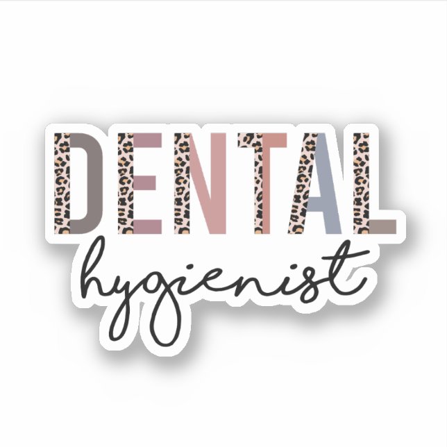 Dental Hygienist, Gift for Dental Hygienist Grad Sticker (Front)