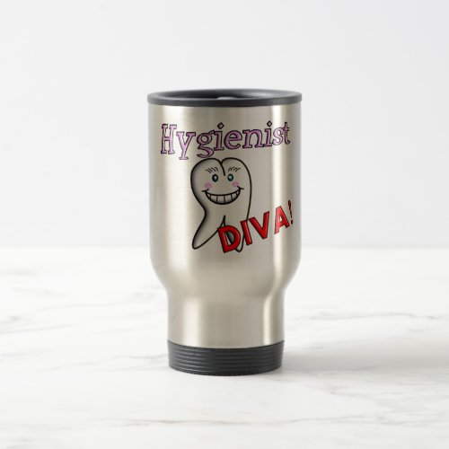 Dental Hygienist Gifts Hygienist DIVA Travel Mug