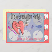 Dental Hygienist Graduation Invitations (Front/Back)