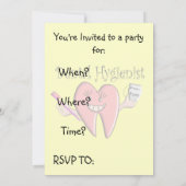 Dental Hygienist Graduation Invitations (Back)