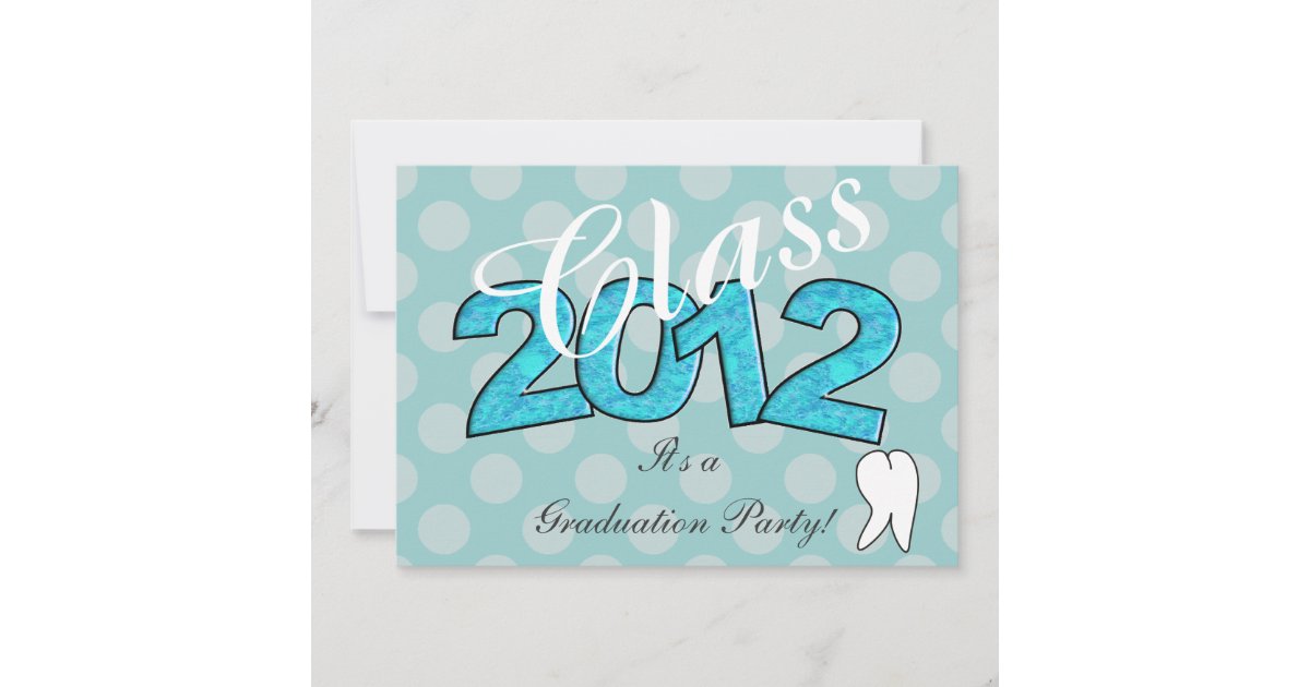 Dental Hygienist Graduation Party Invitations 2012 Zazzle