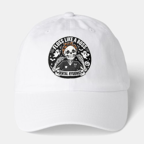 Dental Hygienist Halloween Skeleton  Hat