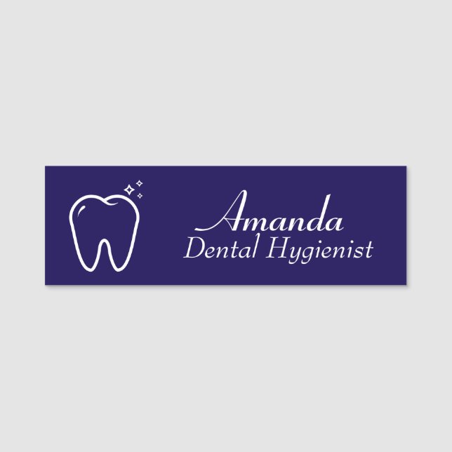 Dental Hygienist Name Tag (Front)